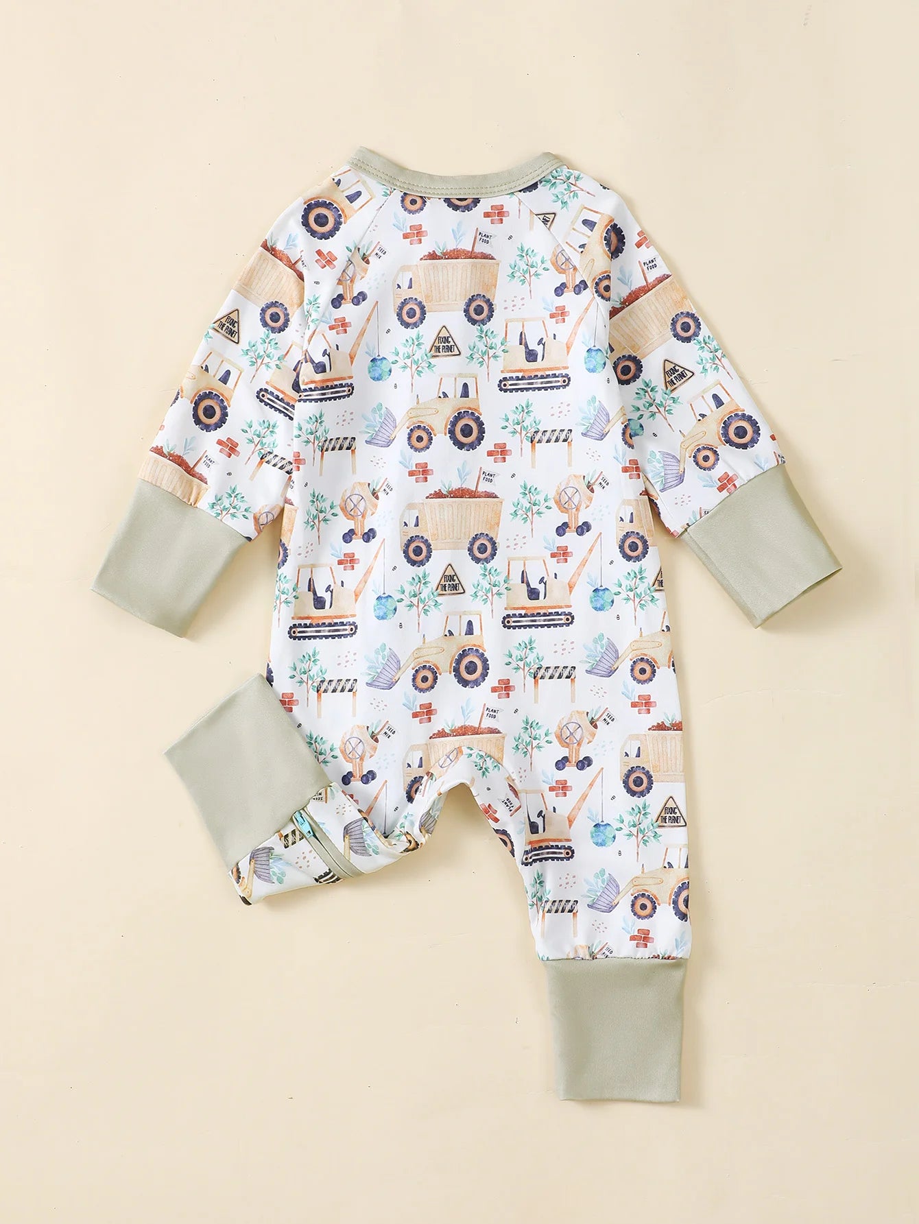 Baby Boys Bear Romper – Long Sleeve (0–12M)