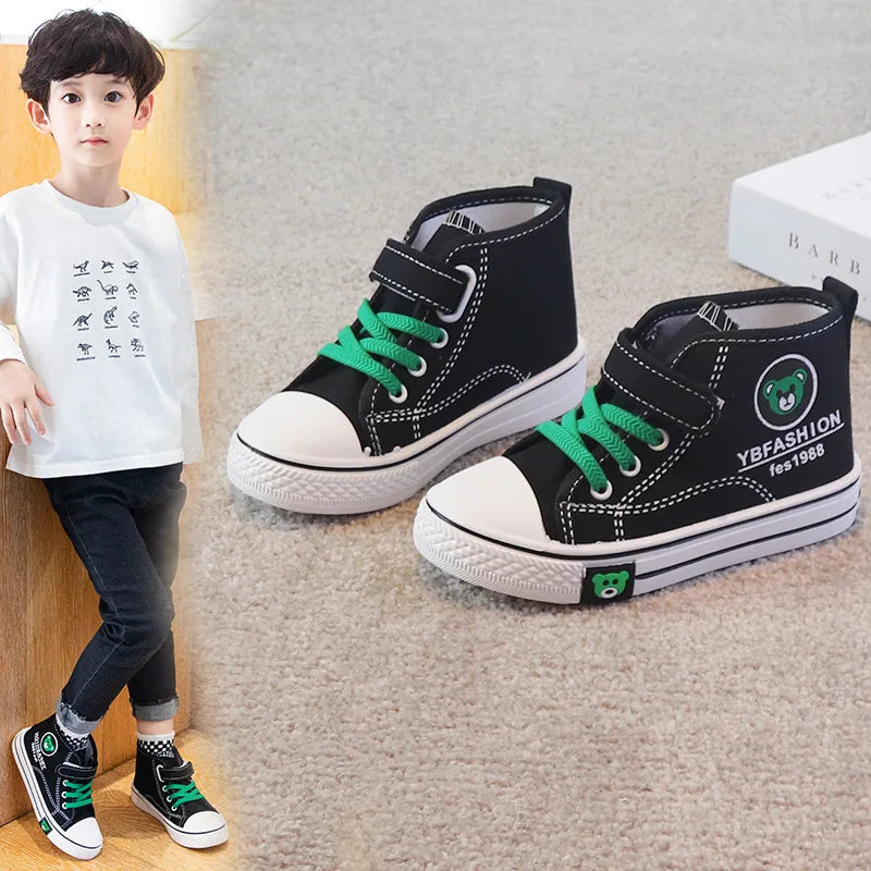 Kids’ Canvas Sneakers – Soft, Non-Slip, Breathable Shoes