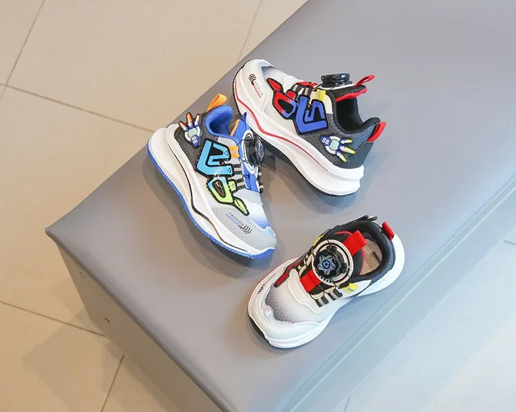 Kids’ Breathable Mesh Sneakers – Soft, Non-Slip Running Shoes