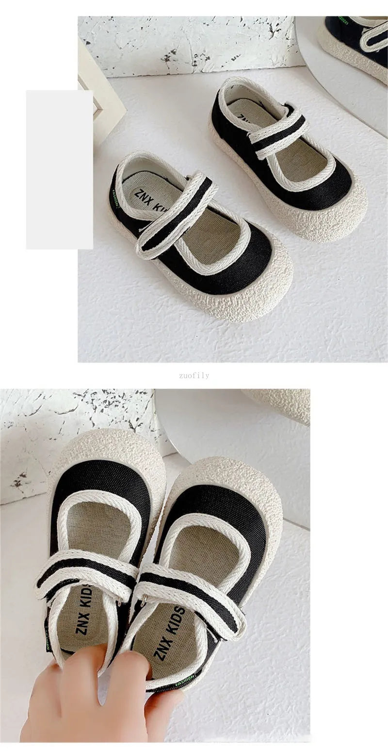 Kids’ Canvas Shoes – Soft, Breathable, Anti-Slip Sneakers