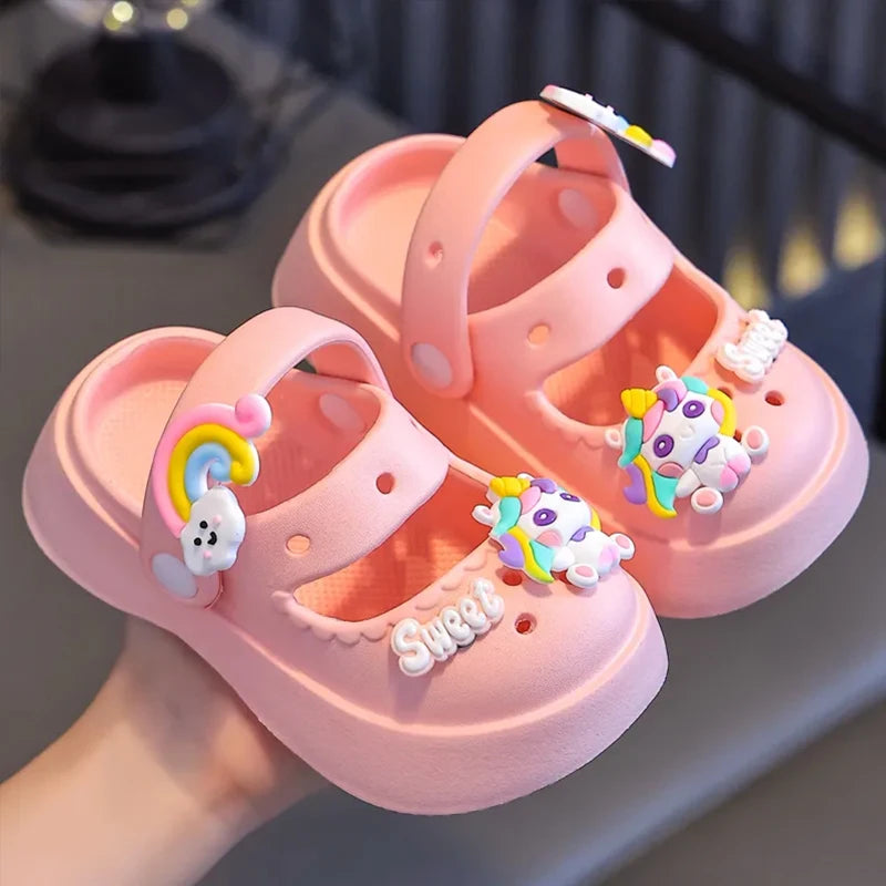 Kids Anti-Slip Summer Sandals – Soft Thick-Bottom Shoes