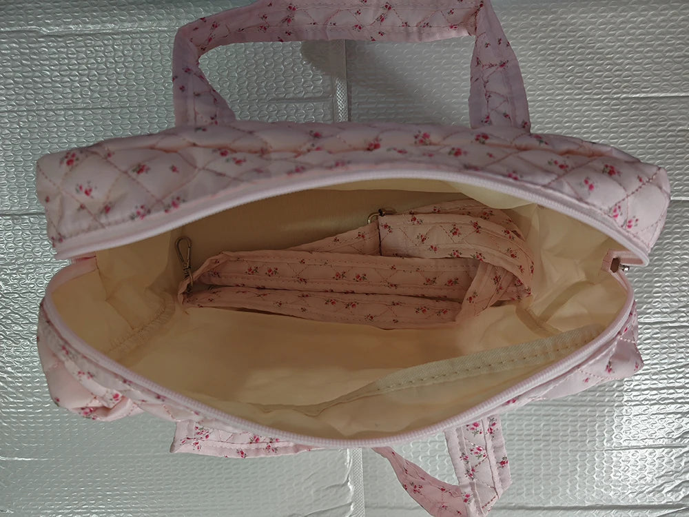 New Embroidered Mom Bag – Large Capacity, Lightweight, Multi-Functional Handbag