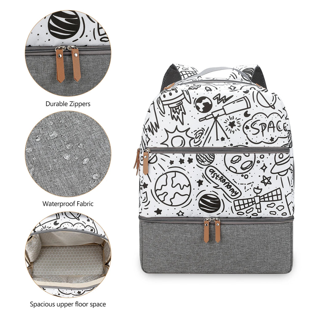 Medium Size Breast Pump Bag – Double Layer Cooler Bag for Outdoor & Working Moms