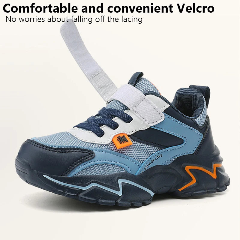 Kids Breathable Sneakers – Outdoor Casual & Sport Shoes (5–16 Years)