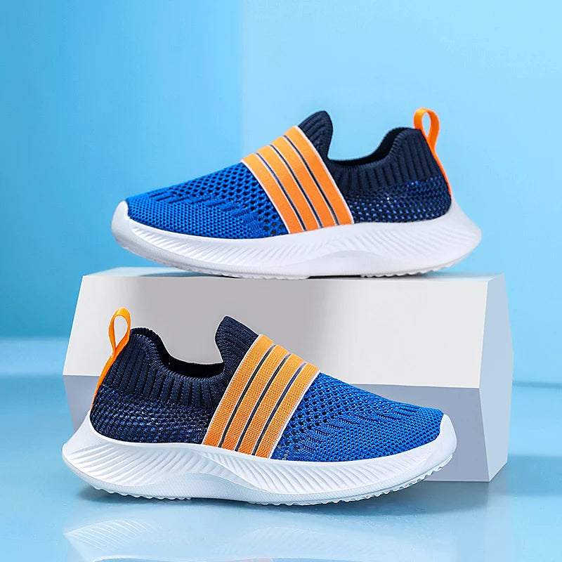 Kids’ Breathable Slip-On Sneakers – Lightweight & Comfortable (28–39)