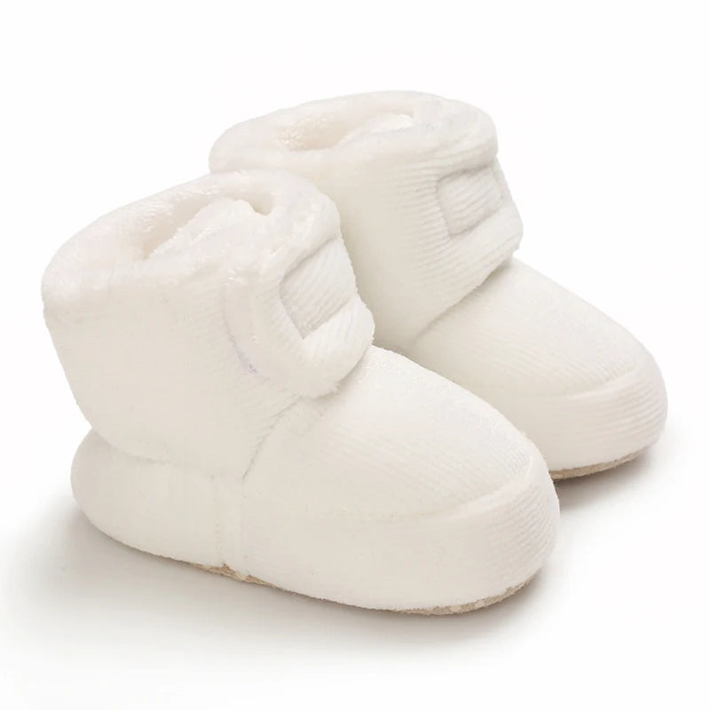 Baby Winter Snow Boots (0–18M) – Plush Soft Sole Toddler Shoes