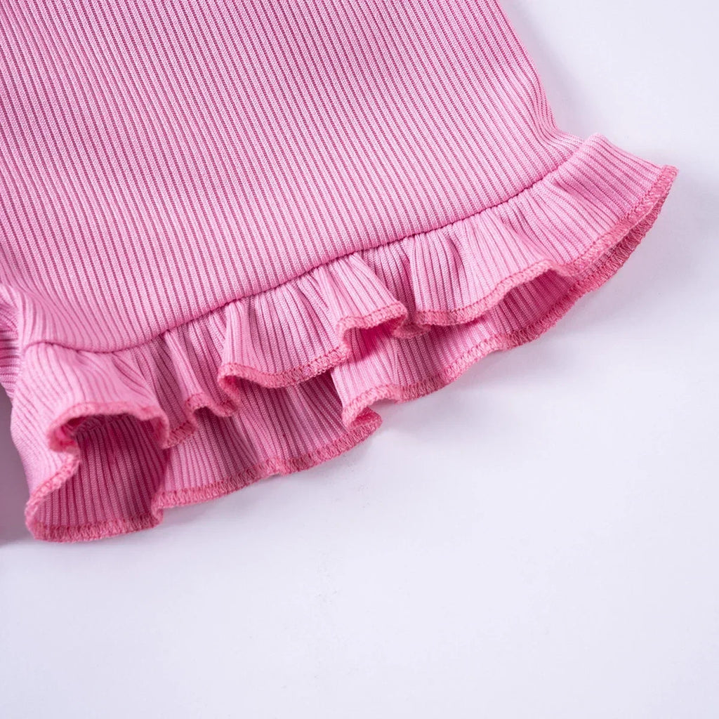 2pcs Camisole Bow Tops & Casual Shorts Set Cute Small Fresh Style Daily