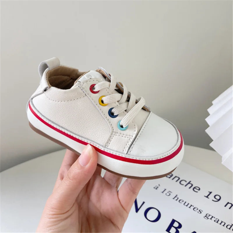 Baby Spring/Autumn Leather Sneakers  – Soft Sole Toddler Shoes