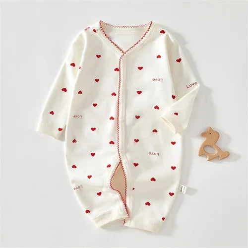 Baby Girl Romper – 100% Cotton (0–24M)