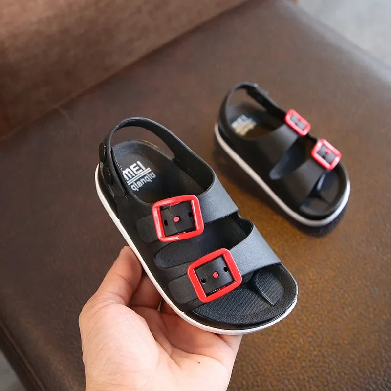 Kids Summer Sandals – Soft Lightweight Closed-Toe Beach Shoes