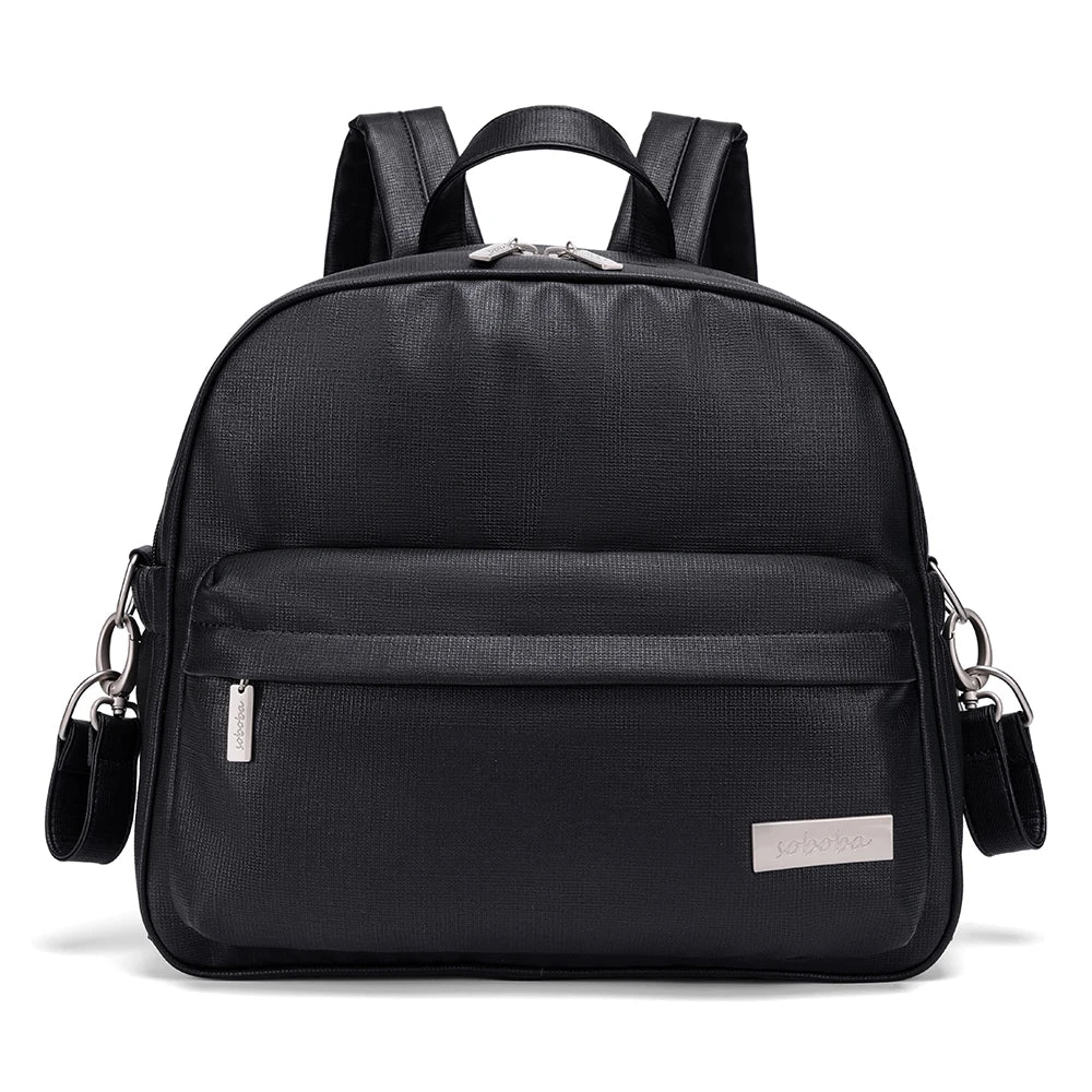 Soboba Stylish Waterproof Diaper Bag – Large Capacity Multi-Functional Backpack with 2 Straps
