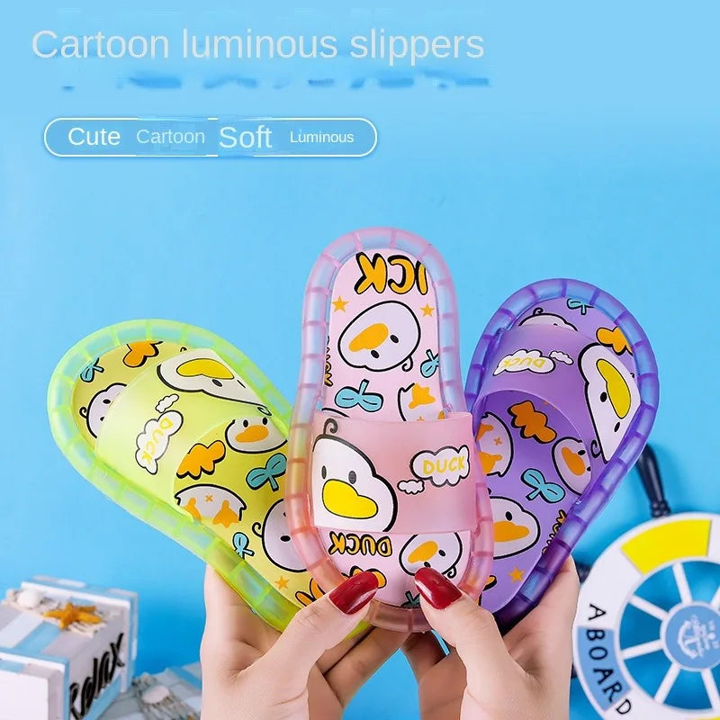 Kids’ Luminous Slippers – Sparkling Light-Up Shoes
