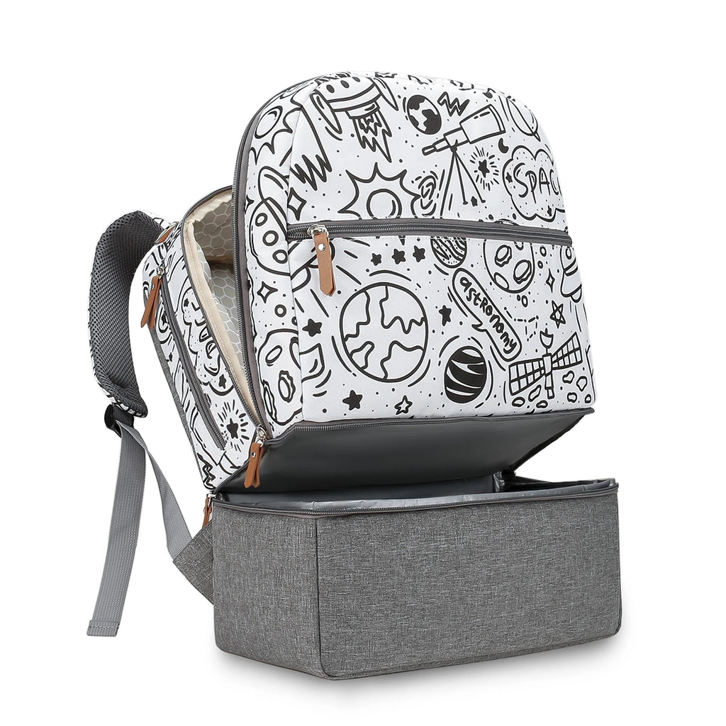 Medium Size Breast Pump Bag – Double Layer Cooler Bag for Outdoor & Working Moms