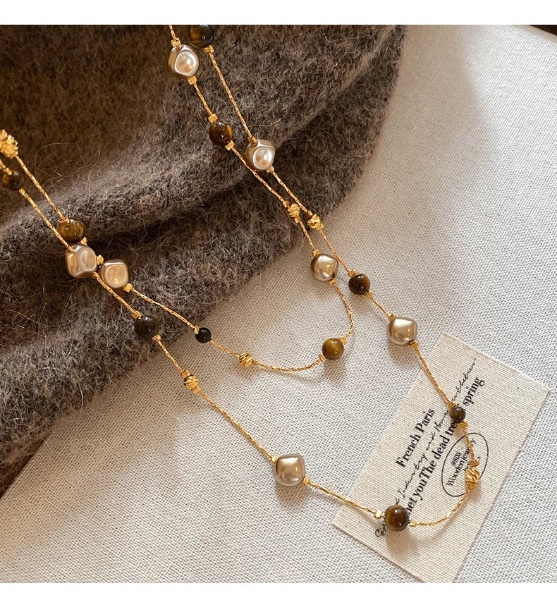 Tiger Eye Stone Necklace