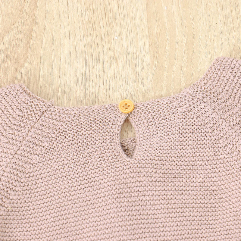 Baby Girl Summer Bodysuit, Solid Muslin Romper 1–18M