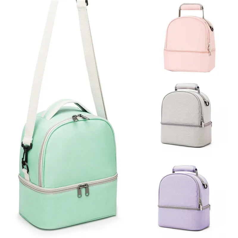 Fashion Mommy Bag – Insulated, Large Capacity, Portable for Travel & Picnic