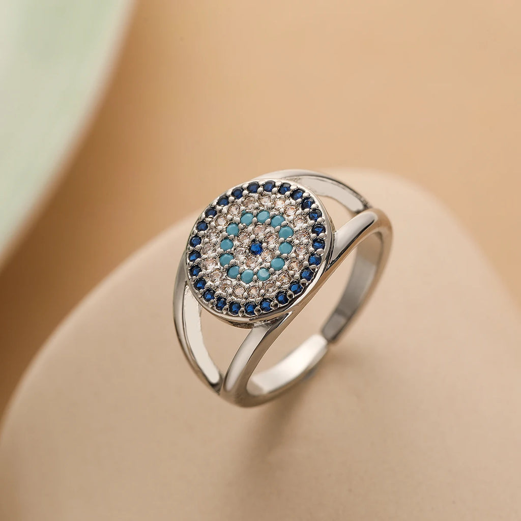 Mafisar Blue Zircon Gold Ring