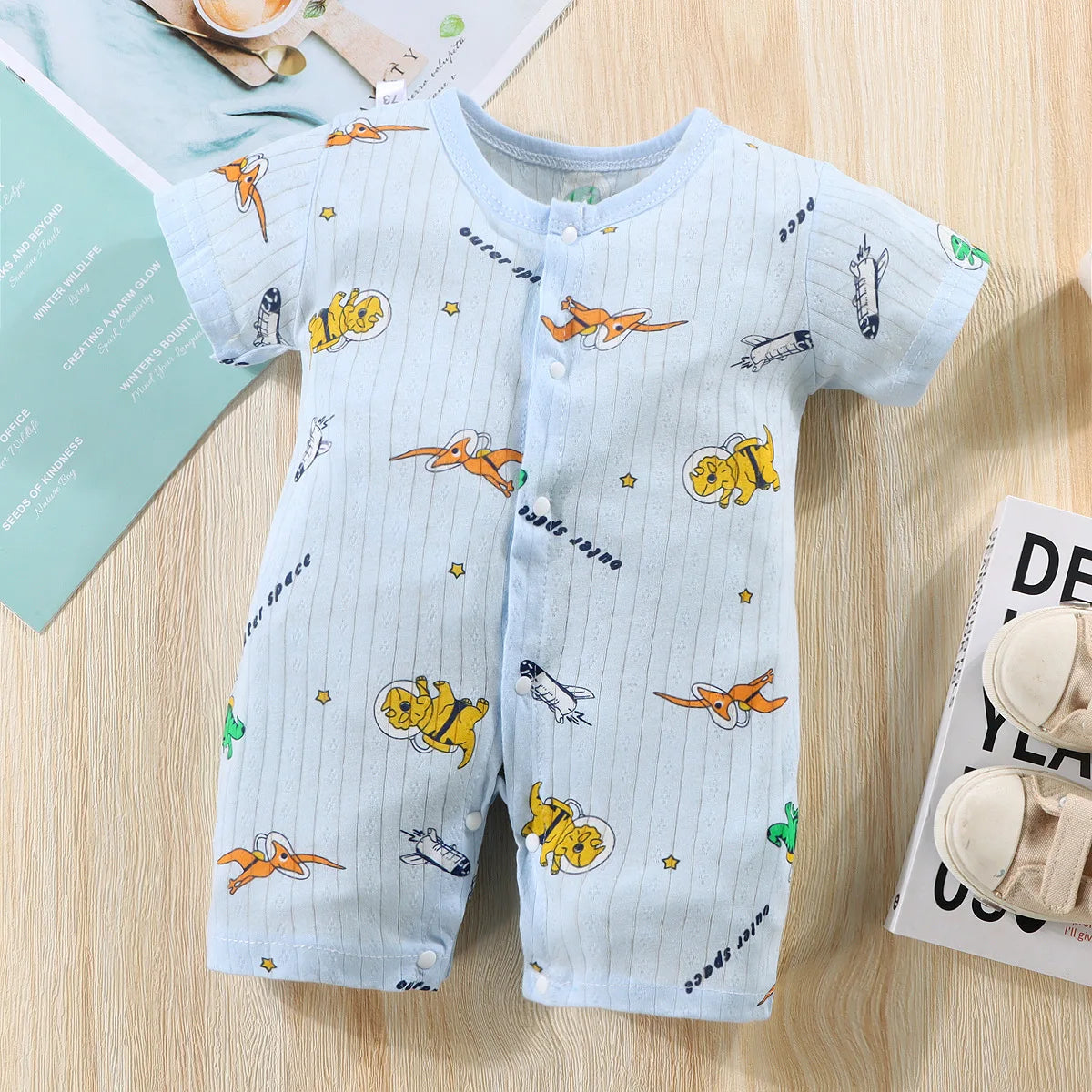 Short-Sleeved Thin Harness Infant Clothes