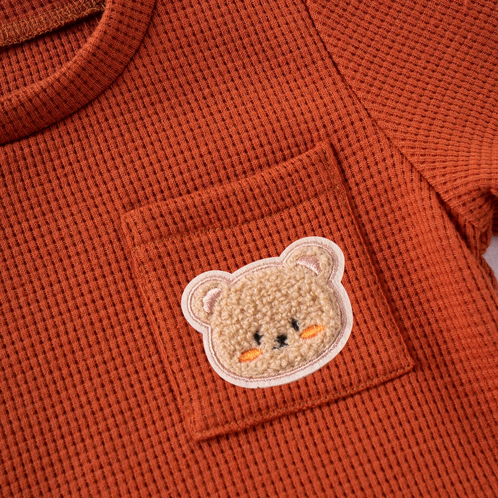 Cute Bear Short Sleeve & Breathable Shorts 2pcs Comfortable