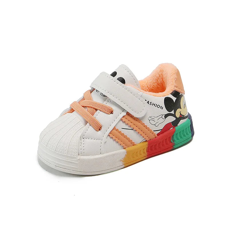 Kids’ Mickey & Minnie Sneakers – Breathable Soft Sport Shoes