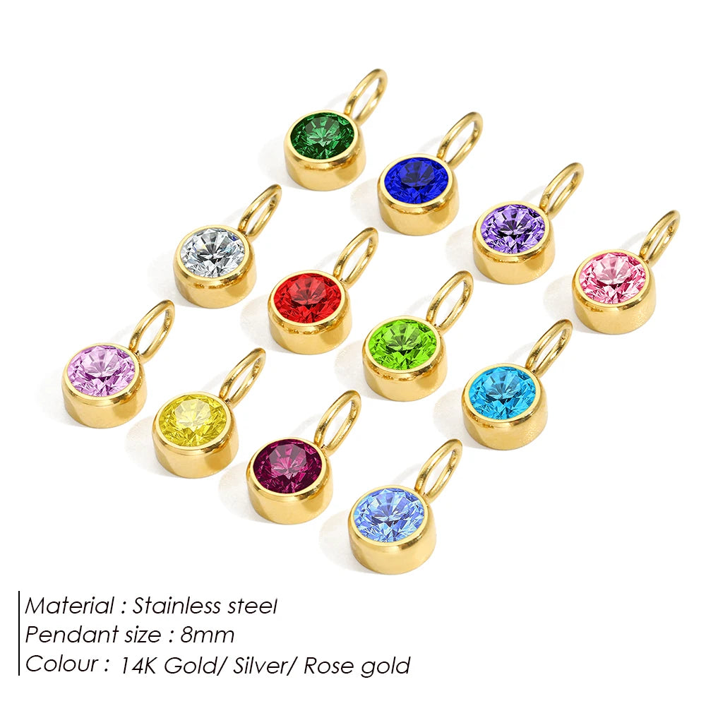 Emanco Birthstone Pendant 12 Color Month