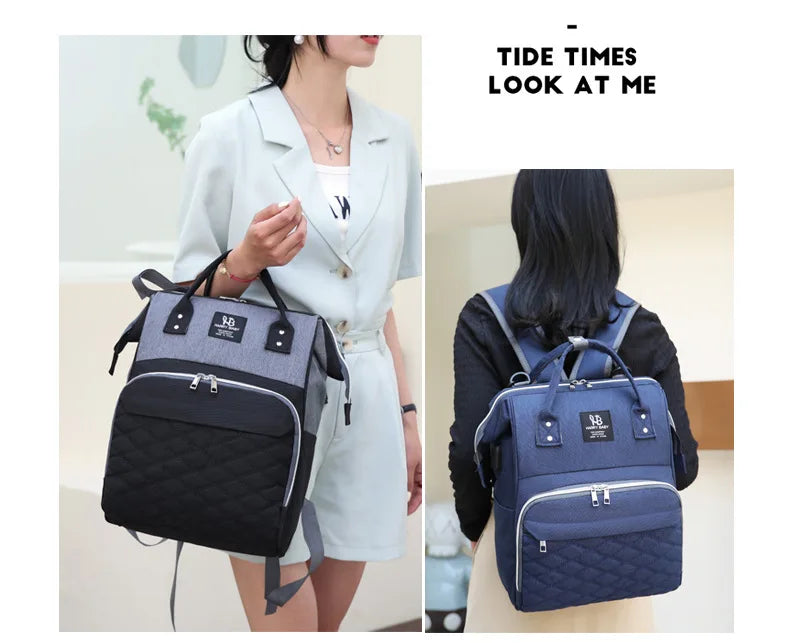 Maternity Diaper Backpack with USB Charging Port