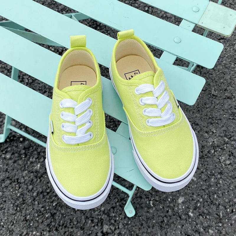 Kids’ Low-Top Canvas Shoes – Minimalist Casual Sneakers