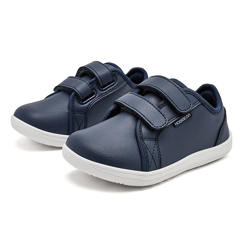 Kids Barefoot Sneakers – Lightweight Wide-Toe Hook & Loop Shoes