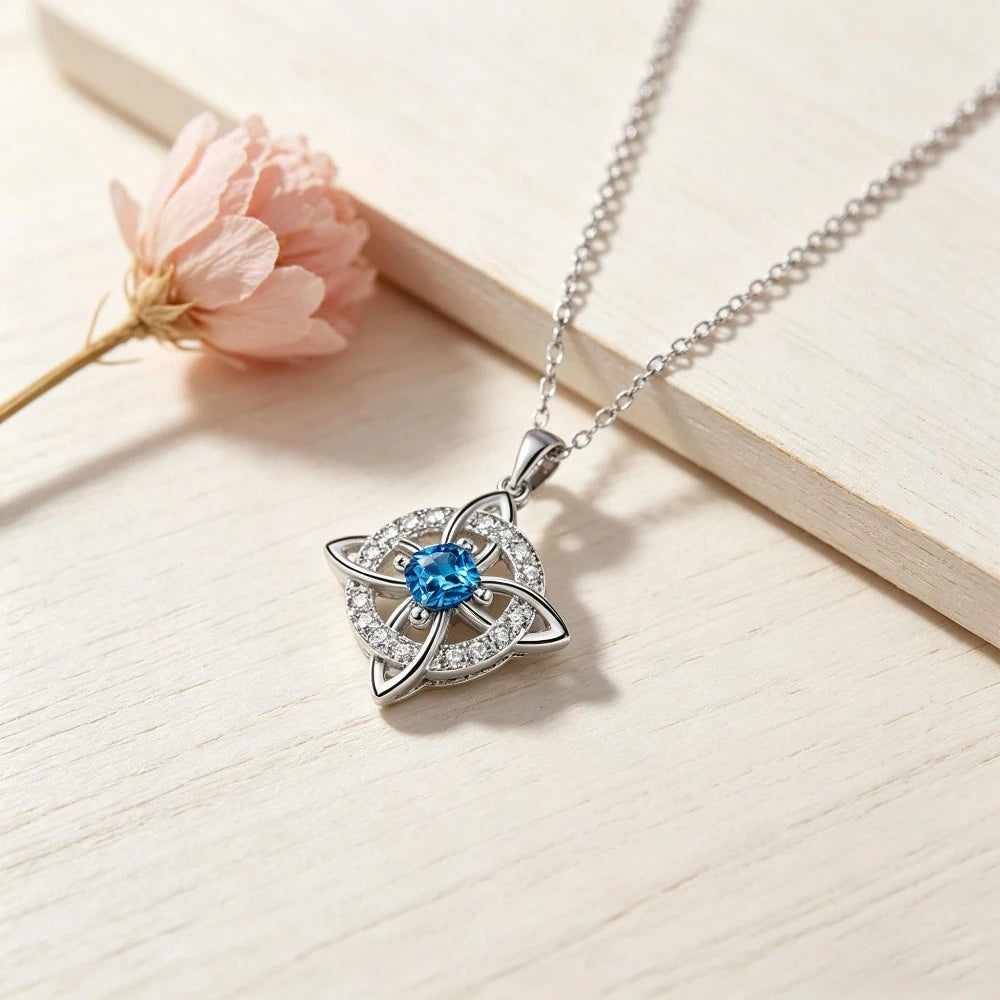 Dainty 5A Birthstone Pendant Necklace