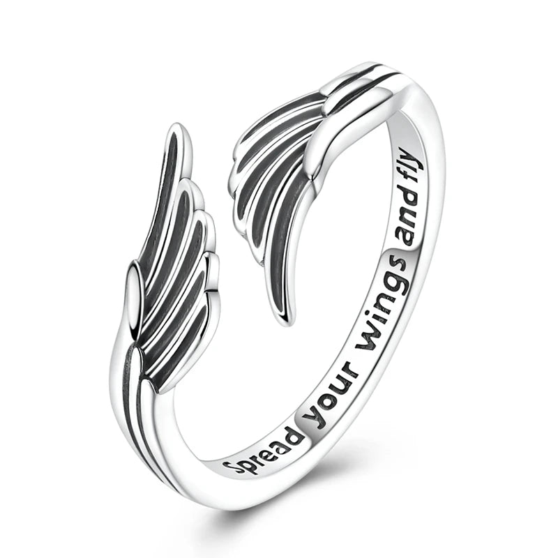 Clover Adjustable Ring 925 Sterling Silver Original Hummingbird Glow Firefly Free Size Open Rings For Women Wedding Jewelry Gift