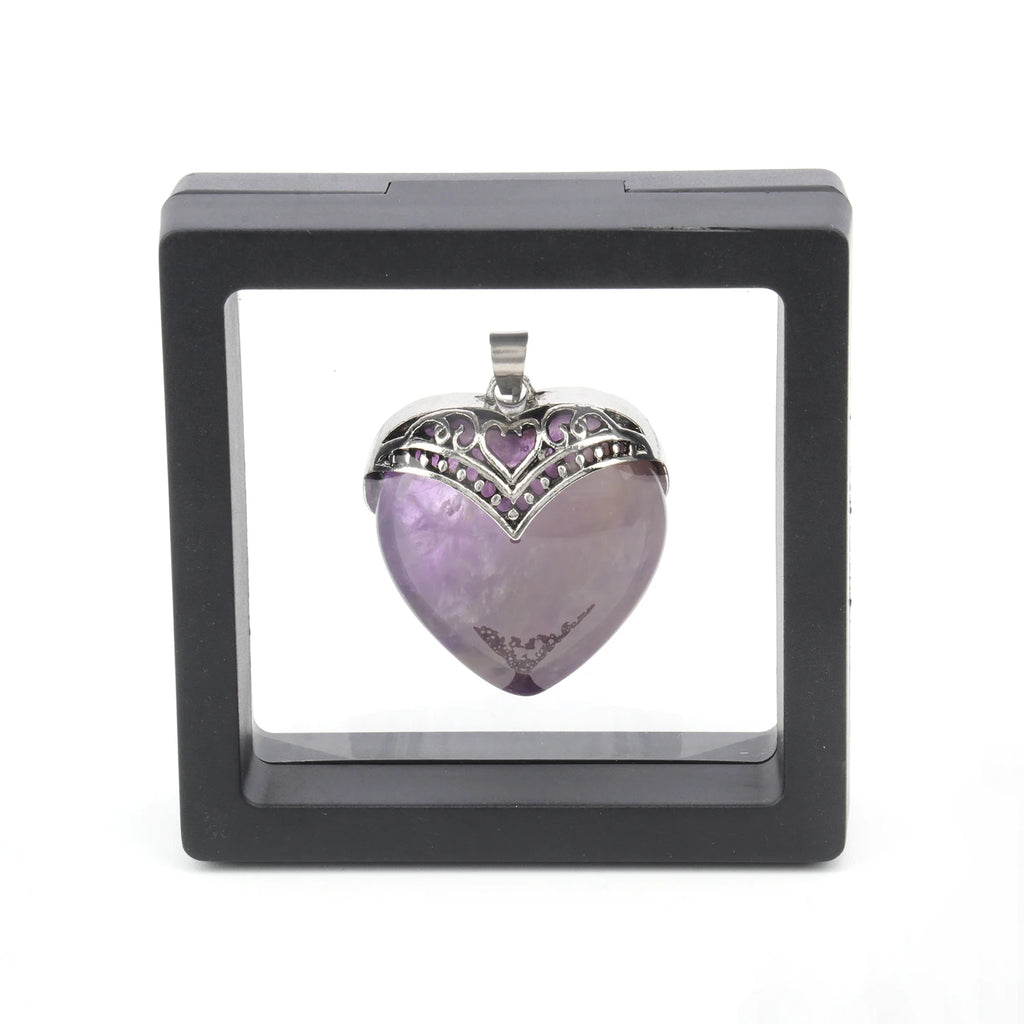 1Pcs Love Heart Charms Stone