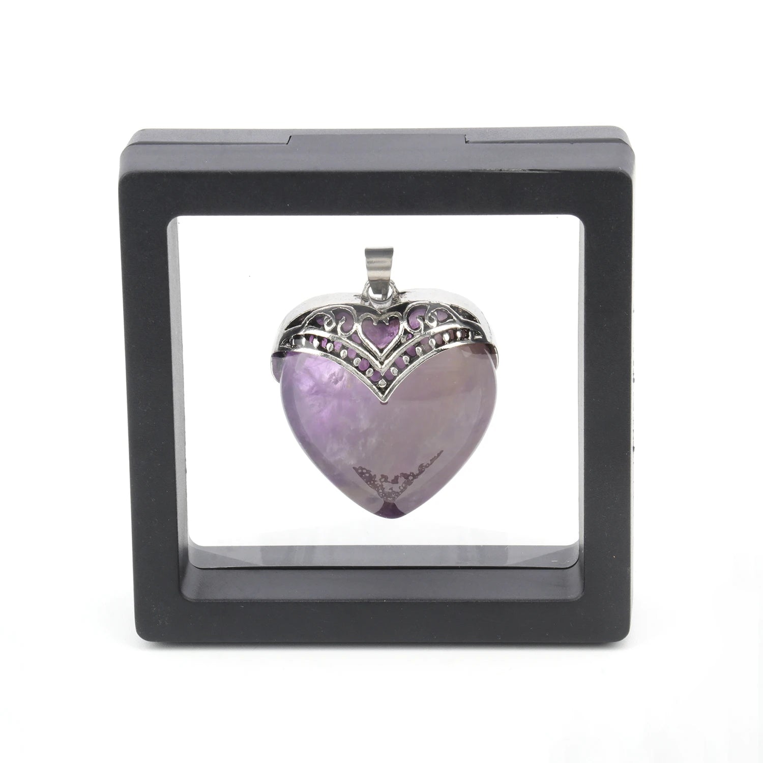 1Pcs Love Heart Charms Stone