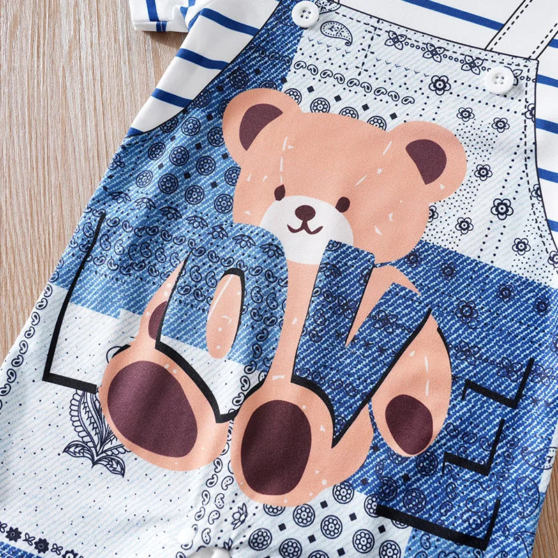 0-18 M Short Sleeved Baby Jumpsuit