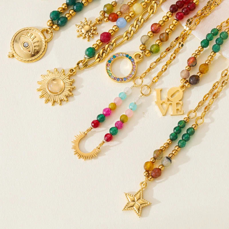 New Trend Natural Stone Necklace