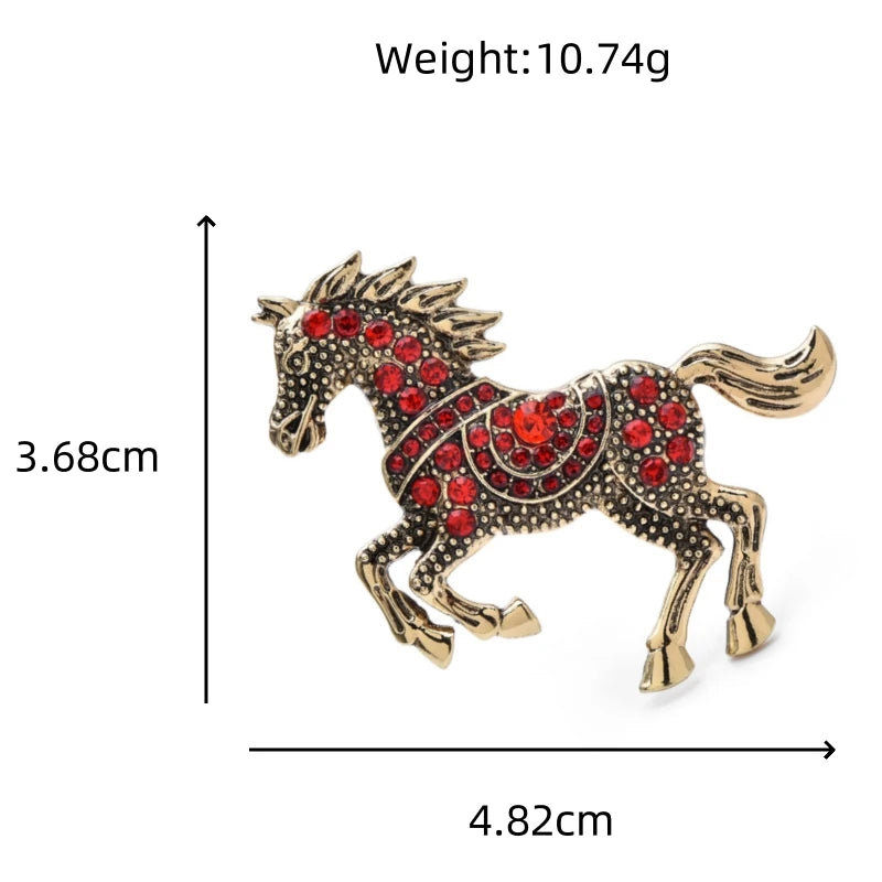 Wuli&baby Enamel Horse Crossing Obstacles