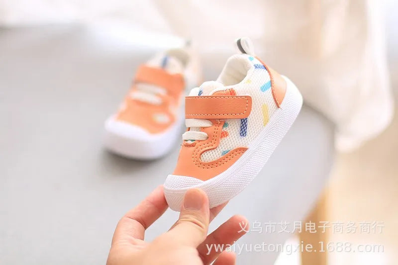 Kids’ Soft-Soled Sneakers – Casual Mesh Walking Shoes