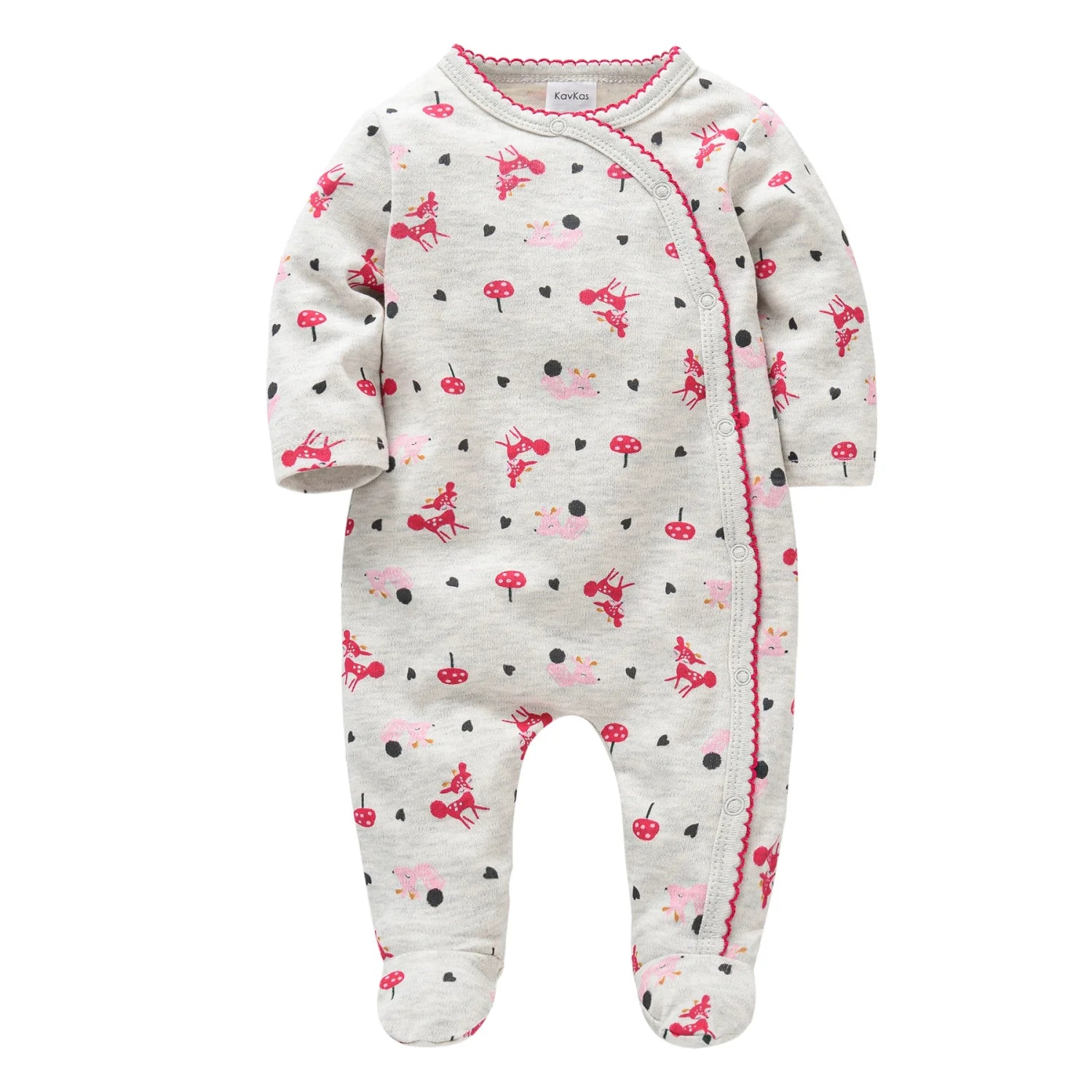 Infant Girl Long Sleeve Jumpsuit, 0–12 Months