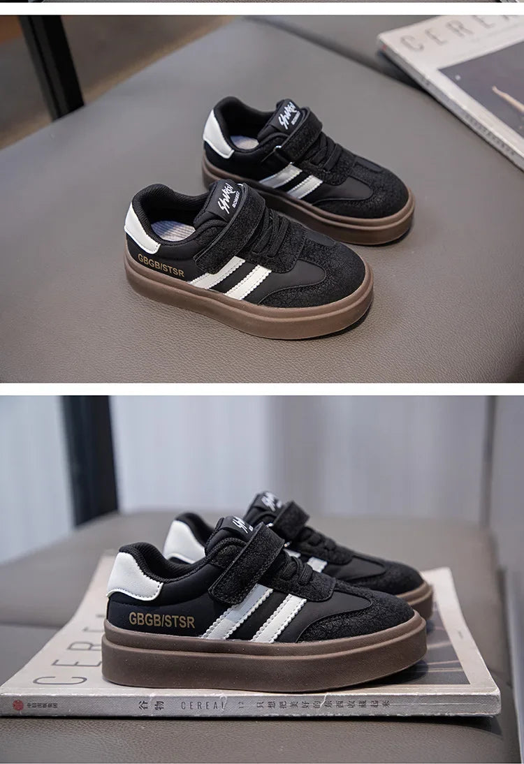 Kids Casual Sneakers – Breathable Anti-Skid Slip-On Shoes