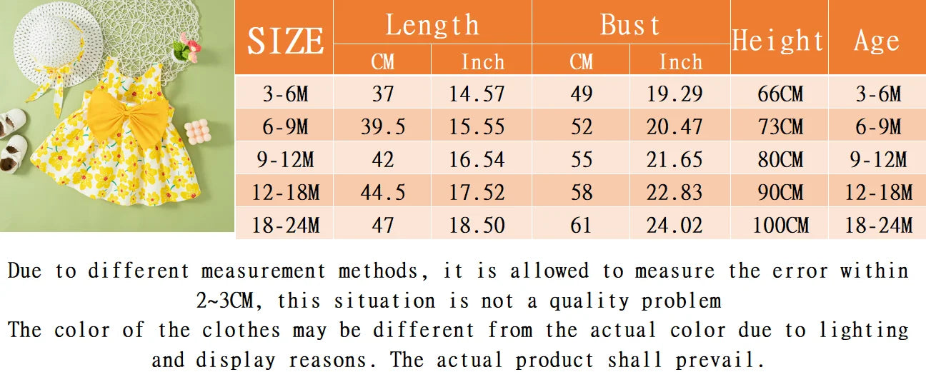 0-2 Y Old Baby Girl Floral Dress