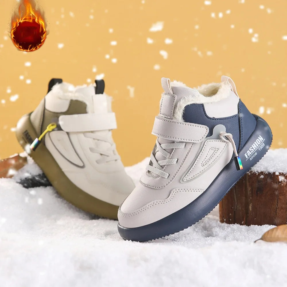 Kids’ Winter Snow Boots – Warm, Non-Slip Outdoor Sneakers