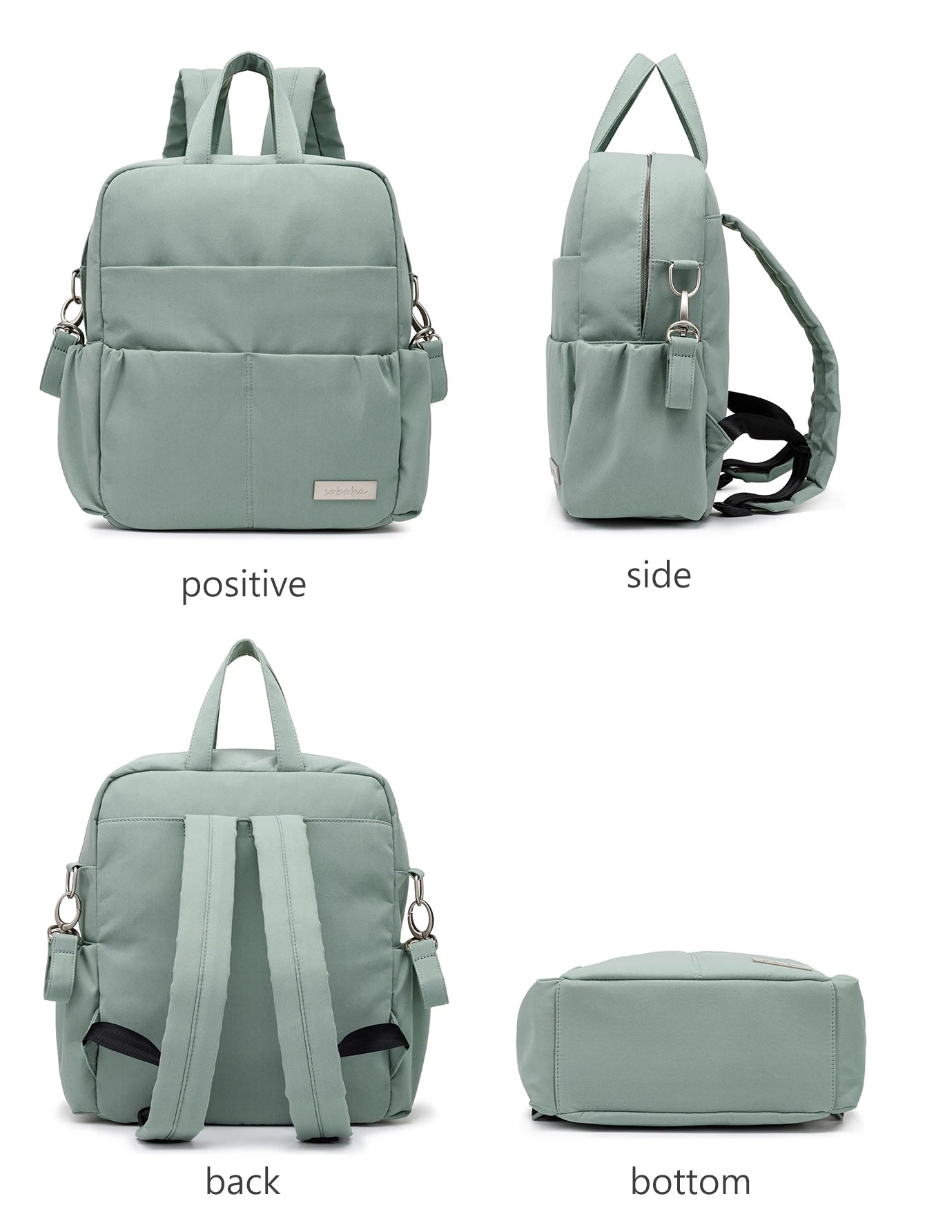 Soboba Waterproof Diaper Backpack – Large Capacity, Multi-Functional Mommy Bag for Travel & Outings