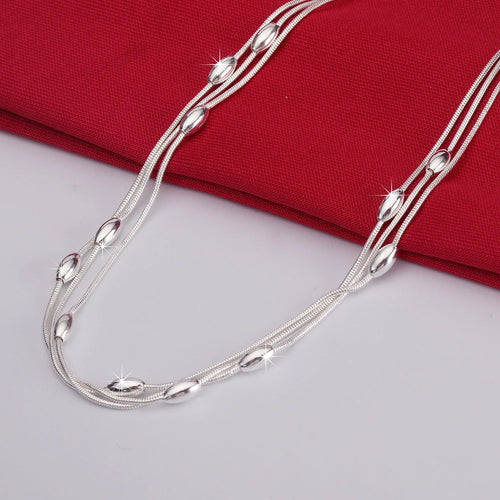 925 sterling silver Charms beads Necklace
