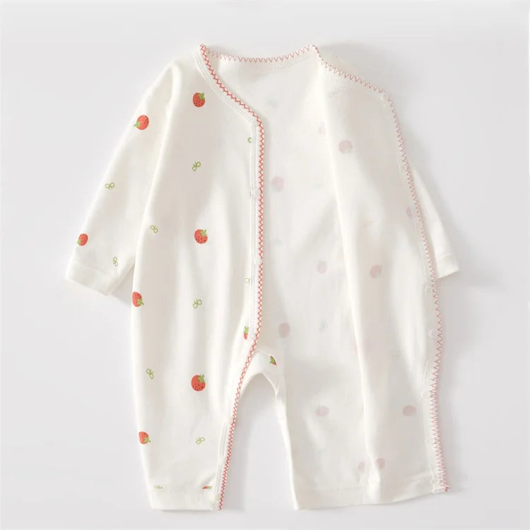 Baby Girl Romper – 100% Cotton (0–24M)