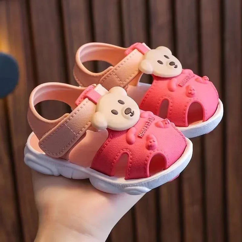 Kids Summer Cartoon Sandals – Soft Sole Toddler & Student Shoes