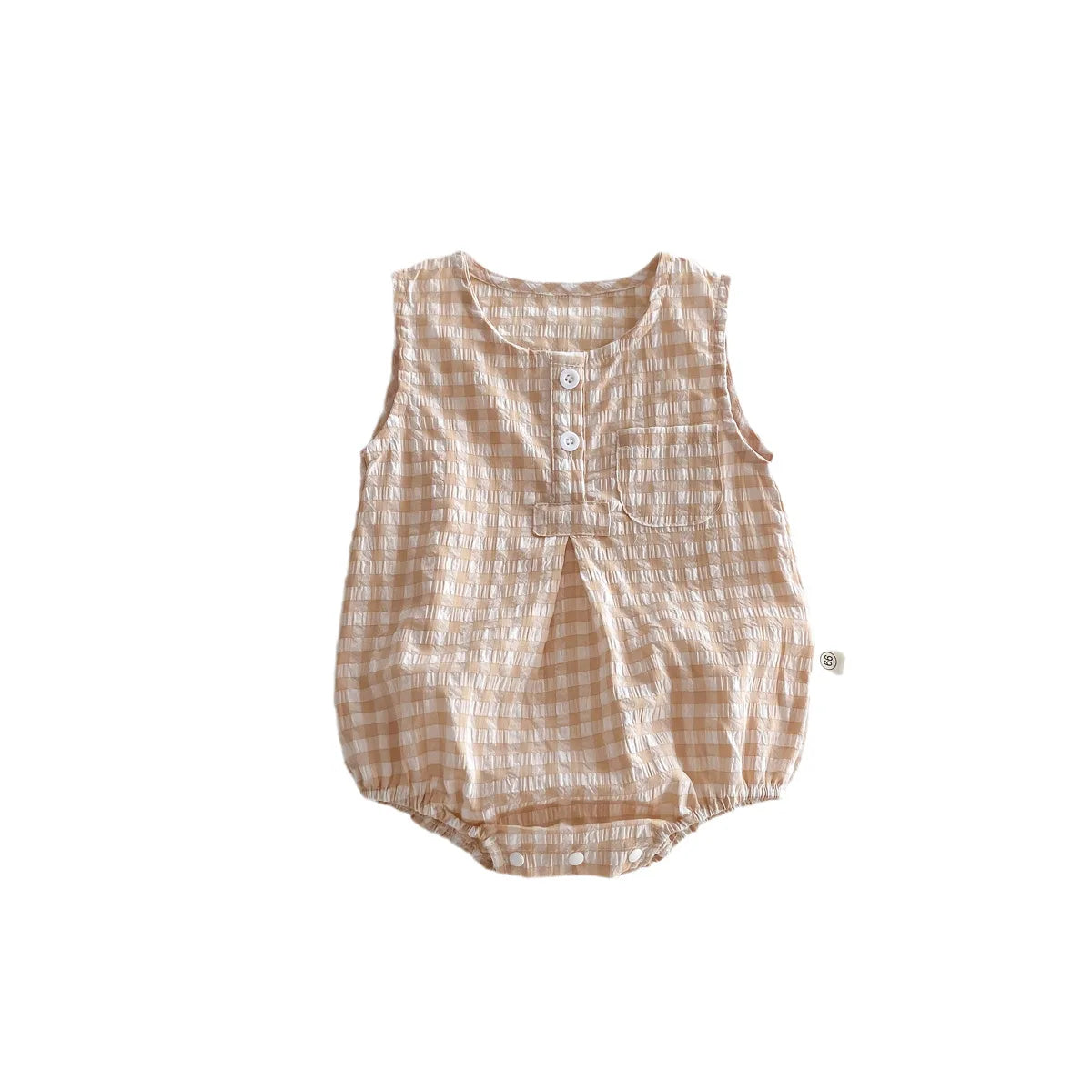 Baby Plaid Sleeveless Jumpsuit (0-24M)