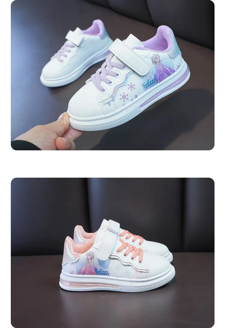 Disney Elsa Frozen Girls’ White Flats – Waterproof Shoes
