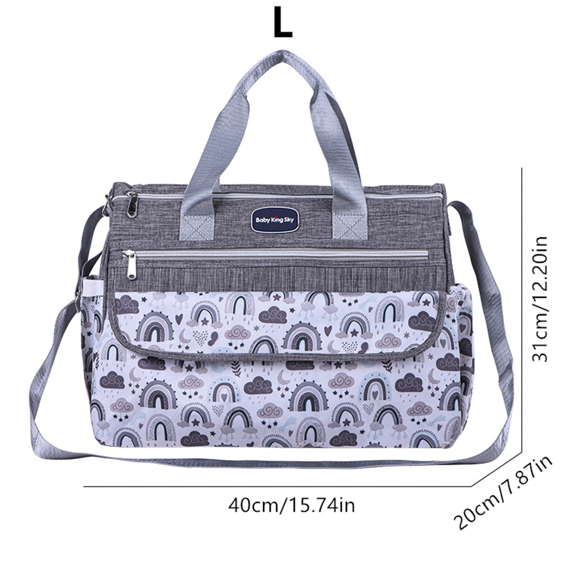 Single Shoulder Diaper Bag – Printed & Handy