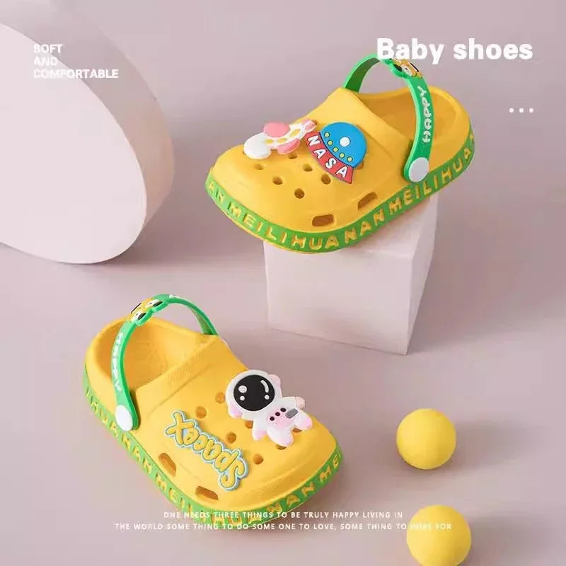 Kids Open-Toe EVA Sandals – Soft Non-Slip Clog Shoes