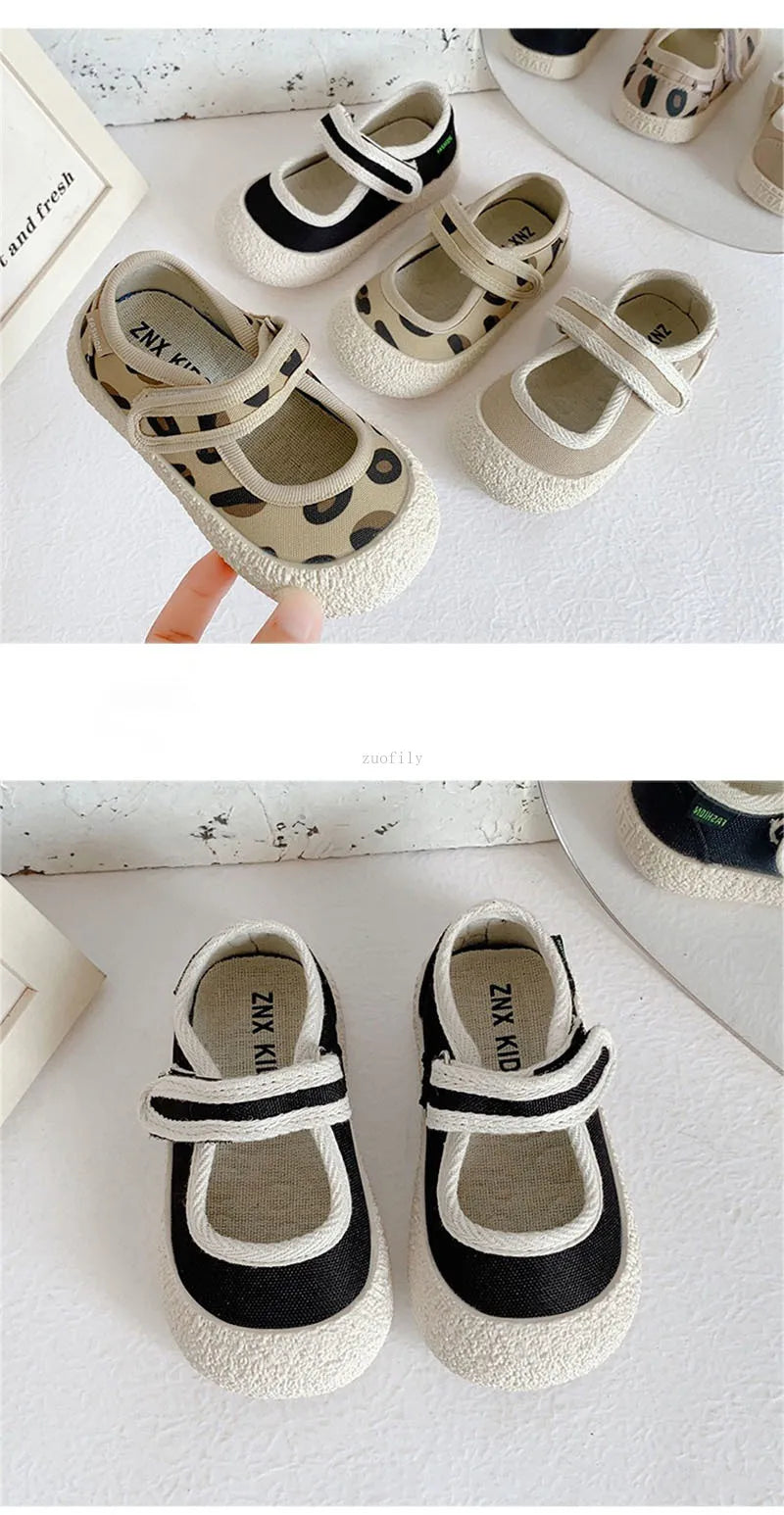Kids’ Canvas Shoes – Soft, Breathable, Anti-Slip Sneakers