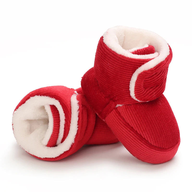 Baby Winter Snow Boots (0–18M) – Plush Soft Sole Toddler Shoes